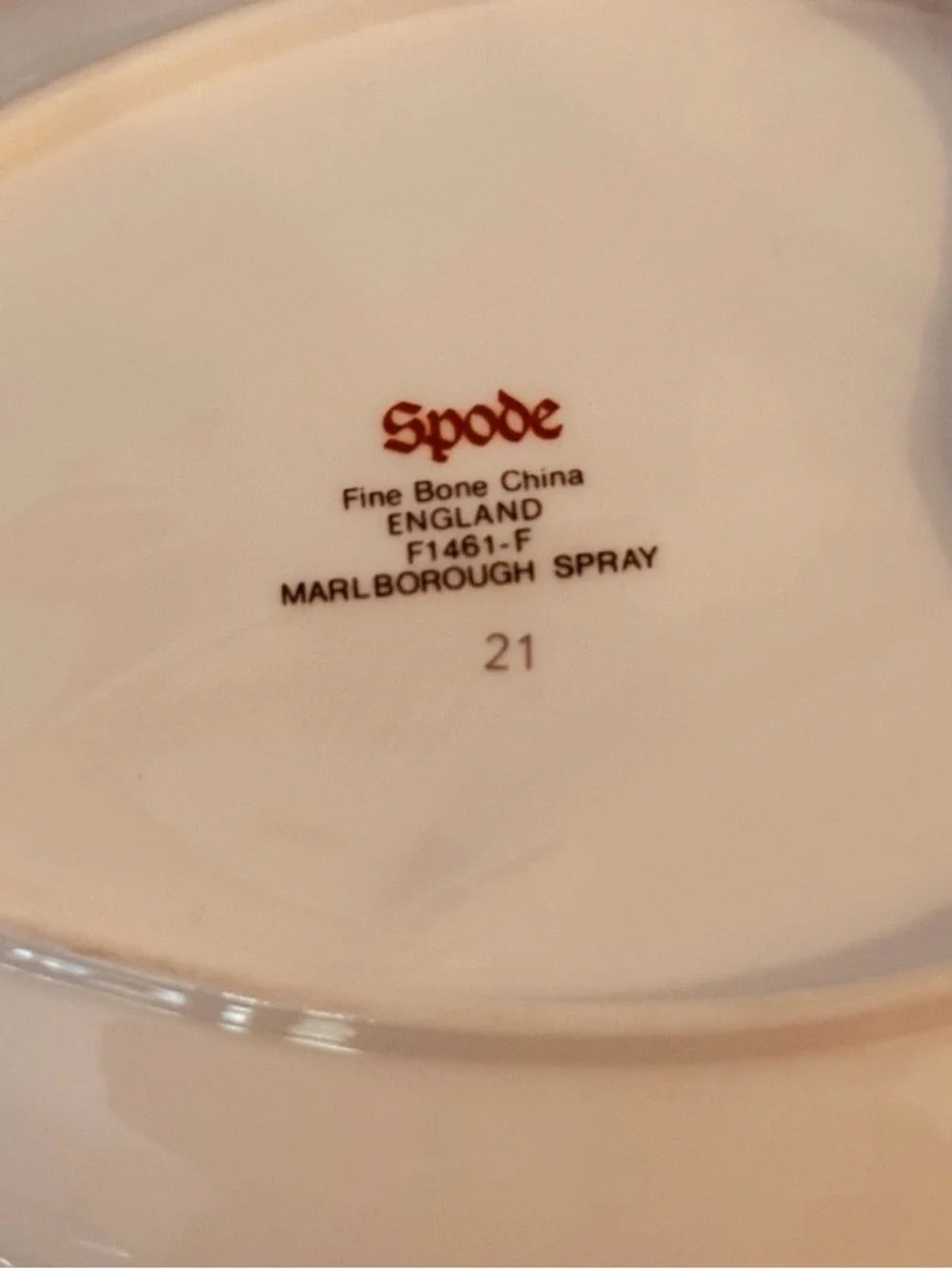 Spode porcelain serving